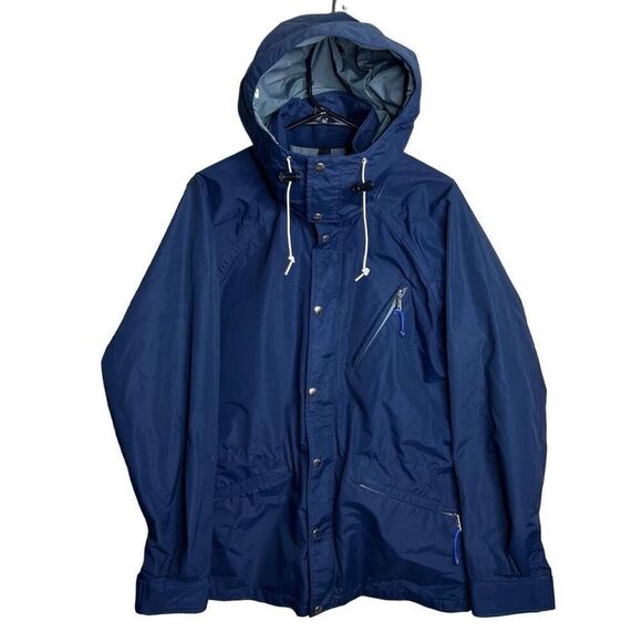 Vintage 80s The North Face Goretex Rain Jacket With Detachable Hood Large Made I - Picture 1 of 11
